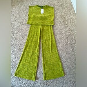 NWT Zara Top & Pants Set S